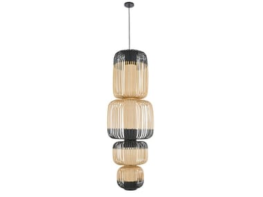 BAMBOO LIGHT TOTEM 4 LIGHTS - Bamboo pendant lamp (Request Info).
