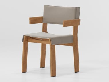 BAND - Teak chair with armrests (Request Info).