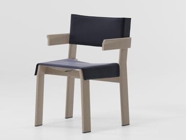 BAND - Aluminium chair with armrests (Request Info).