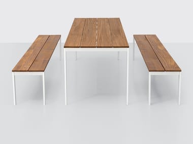 BE-EASY SLATTED - Teak garden bench (Request Info).