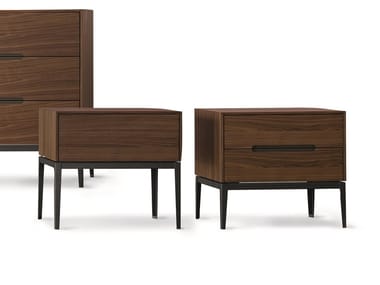 GALA - Wooden bedside table with drawers (Request Info).
