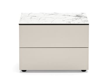 UNIVERSAL - Wooden bedside table with drawers (Request Info).