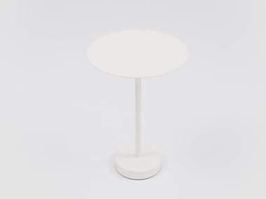 BINCAN S - Round painted metal high side table (Request Info).