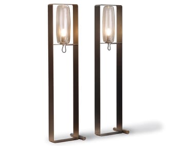 BIO S - Crystal and painted metal floor lamp (Request Info).