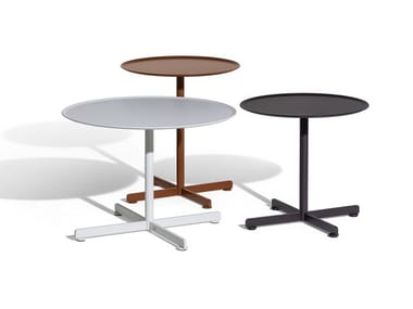 BOB OUTDOOR - Round stainless steel garden side table (Request Info).