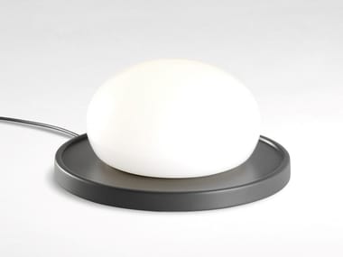 BOLITA - Blown glass table lamp with steel base (Request Info).