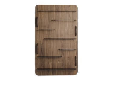BLABLA - Open wall-mounted wooden bookcase (Request Info).