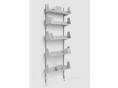 SARMIENTO - Wall-mounted painted metal bookcase (Request Info).