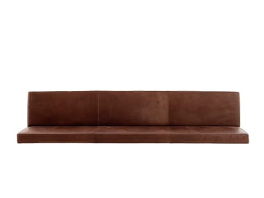 BOP - Wall-hung leather bench with back (Request Info).