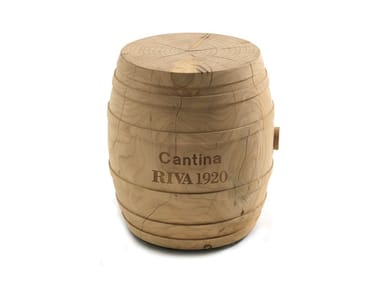 BOTTE - Low solid cedar wood stool (Request Info).