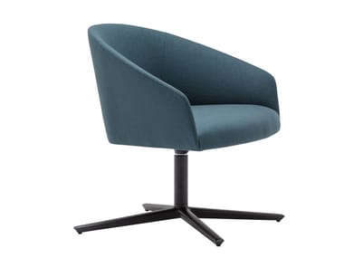 BRANDY BU3015 - Swivel easy chair with 4-spoke base with armrests (Request Info).
