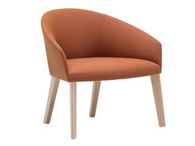 BRANDY BU3016 - Upholstered fabric easy chair with armrests (Request Info).