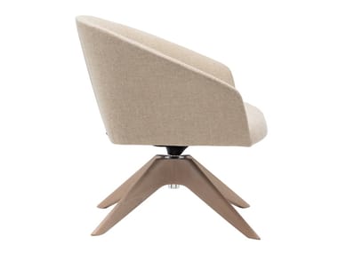 BRANDY BU3017 - Swivel fabric easy chair with armrests (Request Info).