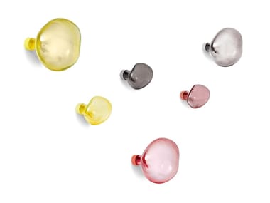 BUBBLE - Wall-mounted blown glass coat rack (Request Info).