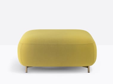 BUDDY 212 - Upholstered square fabric pouf by Pedrali
