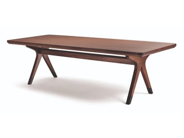 BULLE - Rectangular oak table by Fratelli Boffi