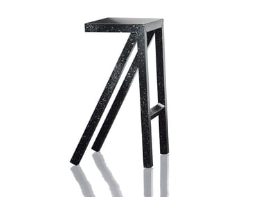 BUREAURAMA - High aluminium stool with footrest (Request Info).