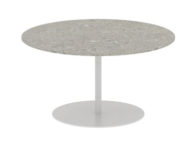 BUTLER - Round ceramic high side table (Request Info).