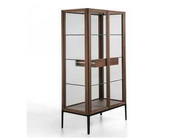 ATSUKO - Wood and glass display cabinet (Request Info).