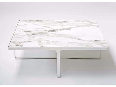 CAGE - Square marble coffee table (Request Info).