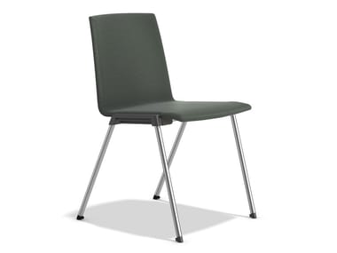 CALIBER 2893/00 - Upholstered stackable fabric chair (Request Info).