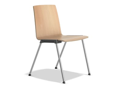 CALIBER 3892/00 - Stackable wooden training chair (Request Info).