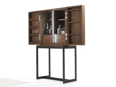 CAMBUSA FLY - Solid wood bar cabinet with integrated lighting (Request Info).