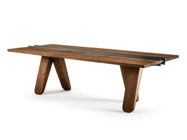 CANAL - Rectangular solid wood table (Request Info).