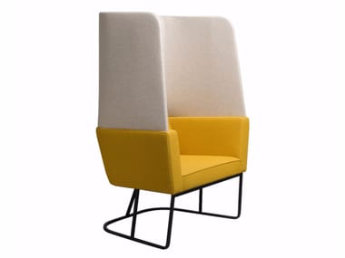 CAPE - High-back fabric armchair (Request Info).