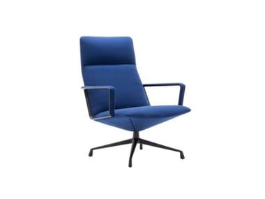 CAPRI LOUNGE BU1694 - High-back armchair with 4-spoke base (Request Info).