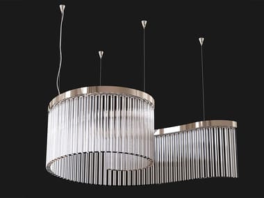 CARMEN 728/100 - LED glass pendant lamp with crystals (Request Info).