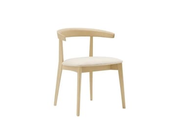 CAROLA SI0906 - Wooden chair with integrated cushion (Request Info).