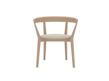 CAROLA SO0908 - Wooden chair with integrated cushion (Request Info).