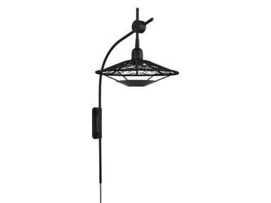CARPA - Contemporary style LED direct-indirect light cotton wall light with fixed arm (Request Info).