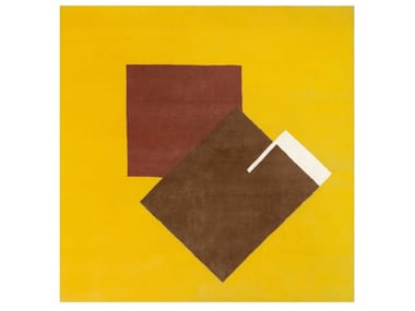 CASTELLAR - Wool rug with geometric shapes (Request Info).