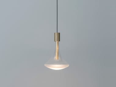 CATHODE ENDLESS - Glass and metal pendant lamp (Request Info).