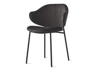 HOLLY - Upholstered velvet chair with metal structure (Request Info).