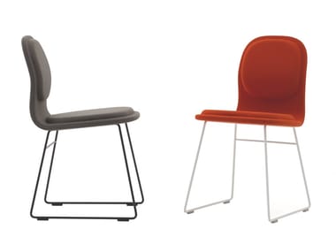 HI PAD - Sled base upholstered chair (Request Info).