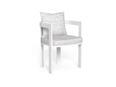ARGO-ALU - Upholstered aluminium garden chair (Request Info).