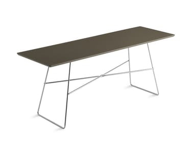 CHARLESTON - Lacquered rectangular MDF high side table (Request Info).