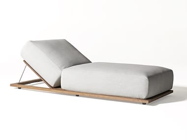 CLAUD OPEN AIR - Recliner technical fabric sun lounger (Request Info).
