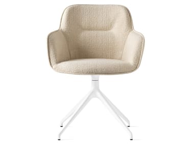 COCOON - Upholstered fabric chair with star base (Request Info).