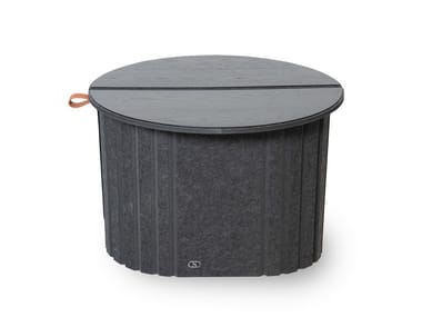 DS-5010 - Folding round felt coffee table (Request Info).