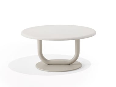 STRONG SPECIAL - Round steel coffee table with MDF top (Request Info).
