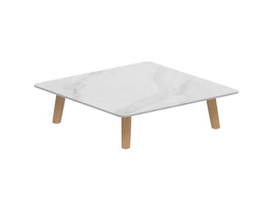MAMBO LOUNGE - Square ceramic garden side table (Request Info).