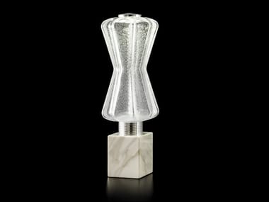 COLLIER T1800/LP4 - LED glass table lamp with marble base (Request Info).