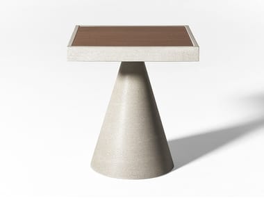 CONE OPEN AIR - Square Ductal¢ç garden side table (Request Info).