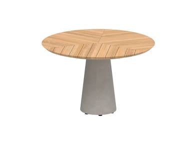 CONIX - Round teak garden table (Request Info).
