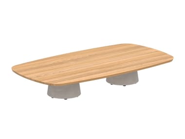 CONIX - Rectangular teak garden side table (Request Info).