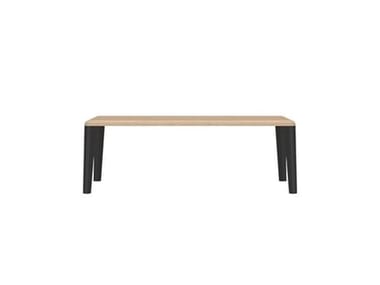 COUV? TABLE RECTANGULAR - Low rectangular oak coffee table (Request Info).